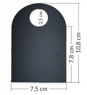 Tabliczki kredowe z dziurką do zawieszania - czarne cenówki