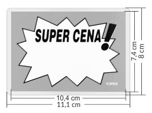 etykiety cenowe laminowane A7 - SUPER CENA !