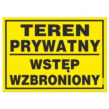 TEREN PRYWATNY 25x35cm