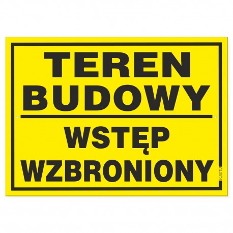 TEREN BUDOWY 25x35cm