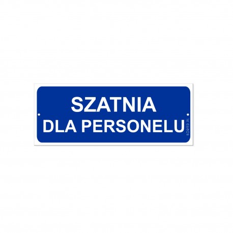 SZATNIA DLA PERSONELU 21x8cm