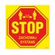 Naklejki ostrzegawcze - STOP - ZACHOWAJ DYSTANS