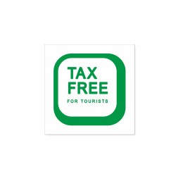 ZWROT VAT dla podróżnych - TAX FREE for tourists - naklejki