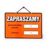 Wywieszki laminowane na drzwi A5 - ZAPRASZAMY