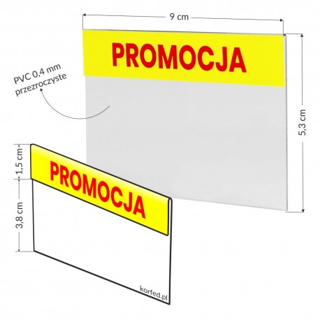 Nakładki na cenówki - wsuwki promocyjne