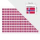 Naklejki - FLAGI - etykiety samoprzylepne na arkuszu