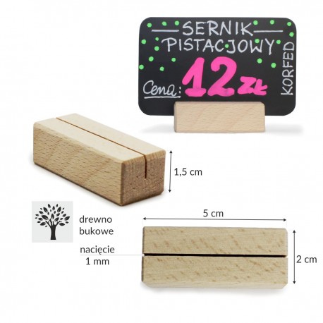 Korfed Podstawki drewniane - stojaczki klocki z drewna