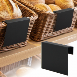 Etykiety kredowe na kosz, czarne zawieszki do pisania kredą, na kosze, skrzynki