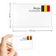 Korfed Etykiety laminowane kraj pochodzenia Belgia - cenówki z flagą Belgii