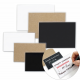 Korfed Cenówki laminowane, etykiety foliowane, dwustronne: czarne, białe, brązowe w stylu eko kraft, zmywalne, 