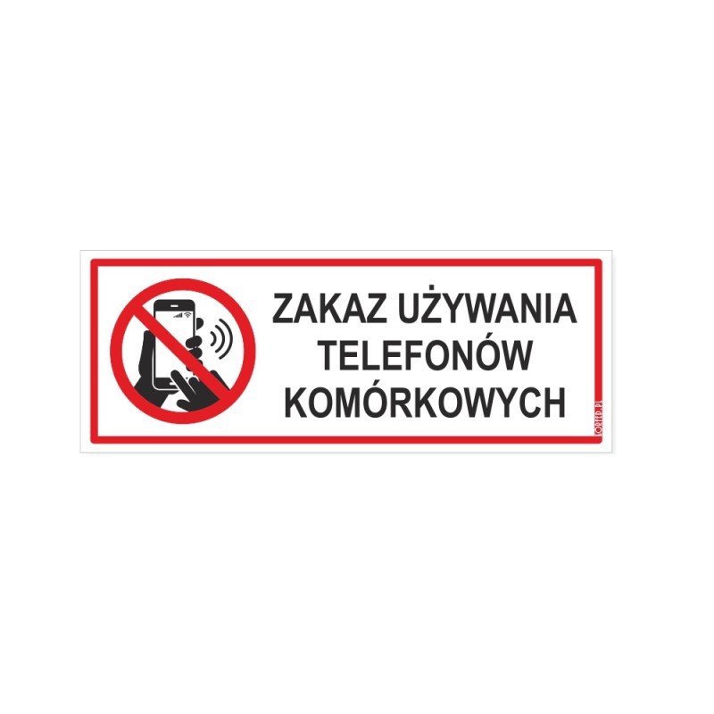 Zakaz używania telefonów komórkowych plakietki plastikowe wodoodporne